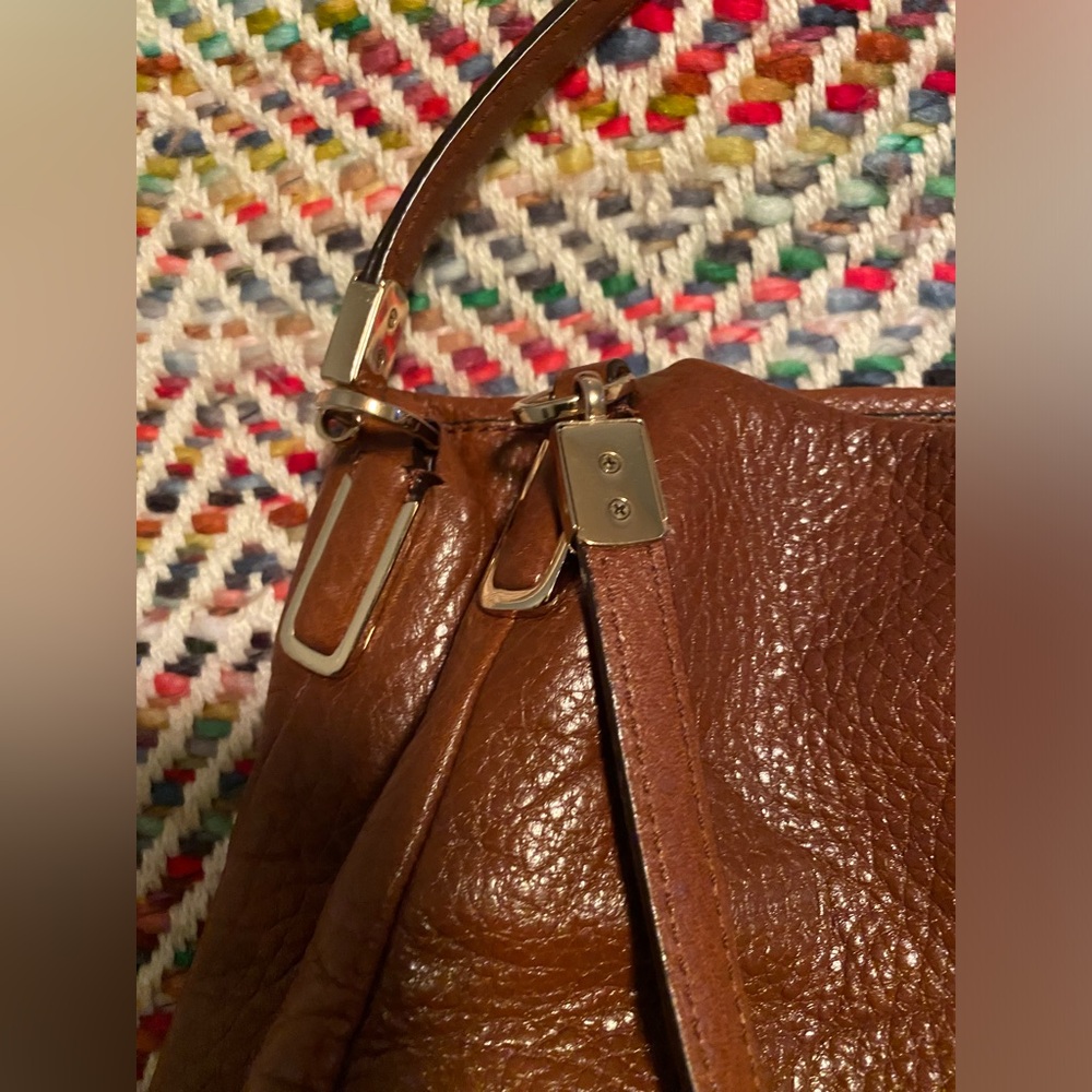 Coach Tan Leather Shoulder Bag vintage - Picture 3 of 9